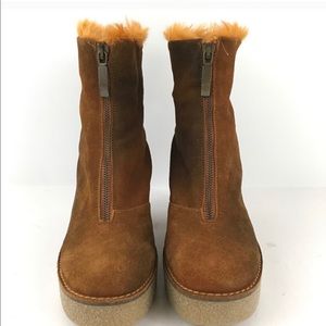 Miista Rowan faux fur platform boot